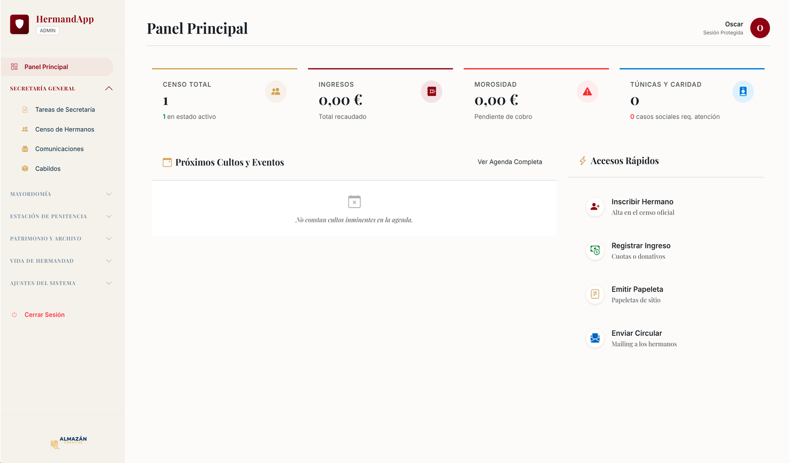 Escritorio Hermandad